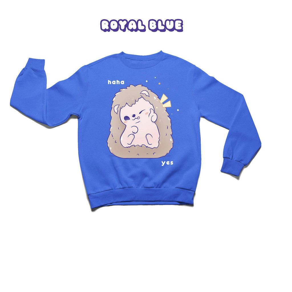 Hedgehog Royal Blue Crewneck Sweatshirt