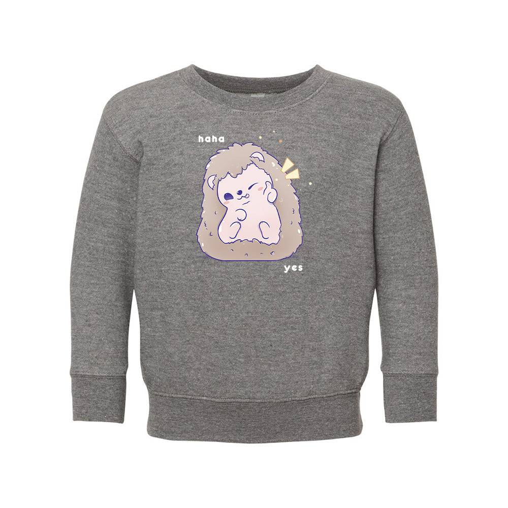 Heather Gray Hedgehog Toddler Crewneck Sweatshirt