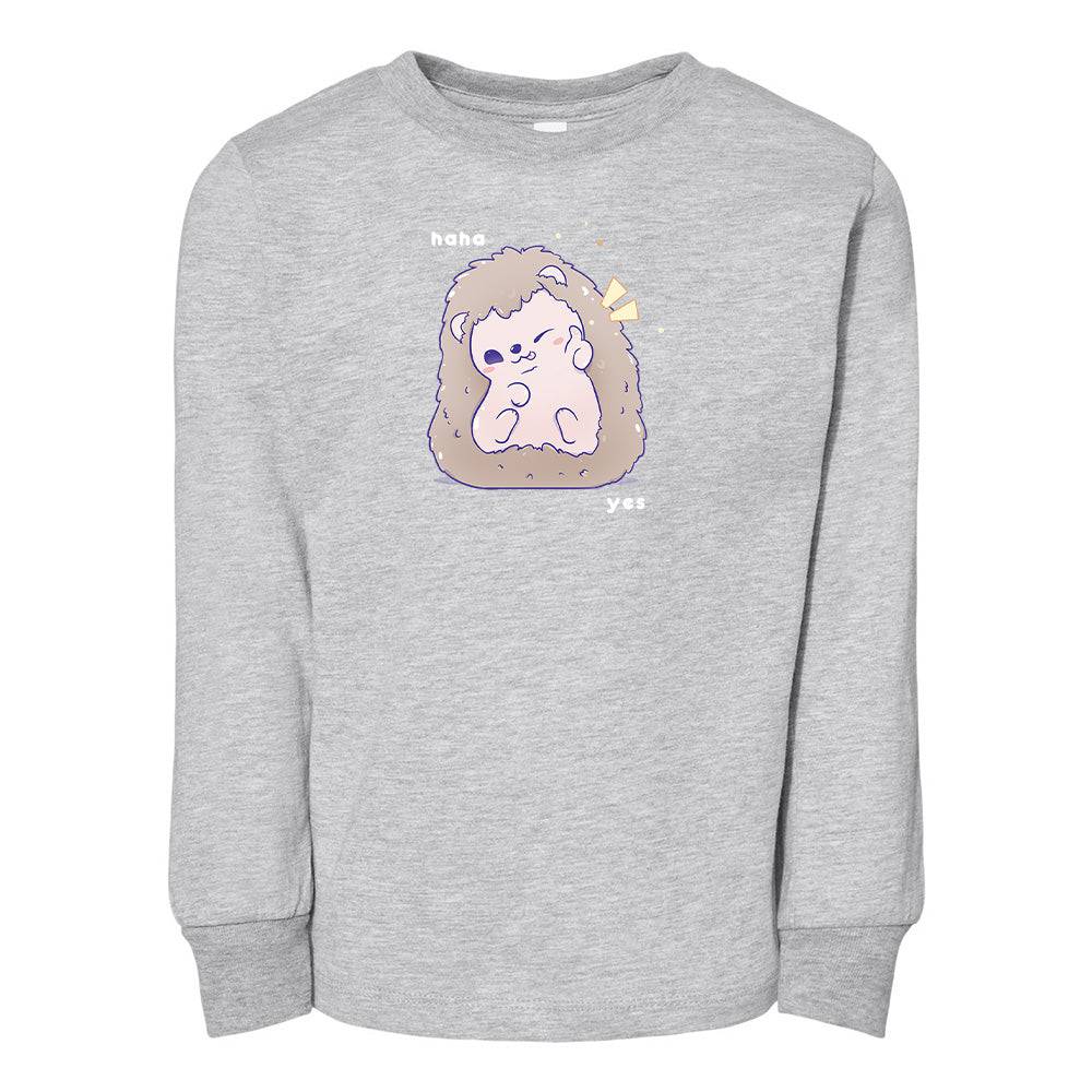 Sports Gray Hedgehog Toddler Longsleeve Sweatshirt