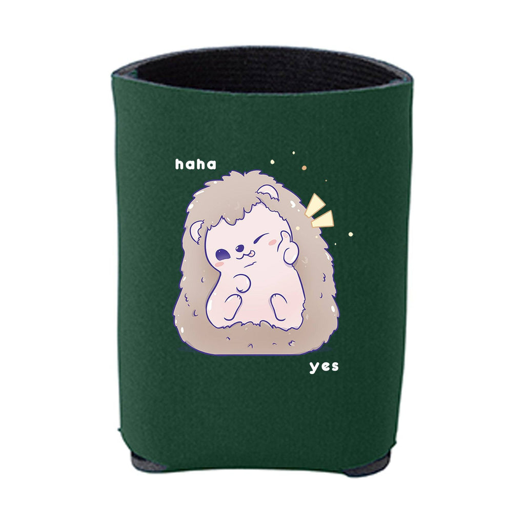 Kawaii Forest Green Hedgehog Beverage Holder