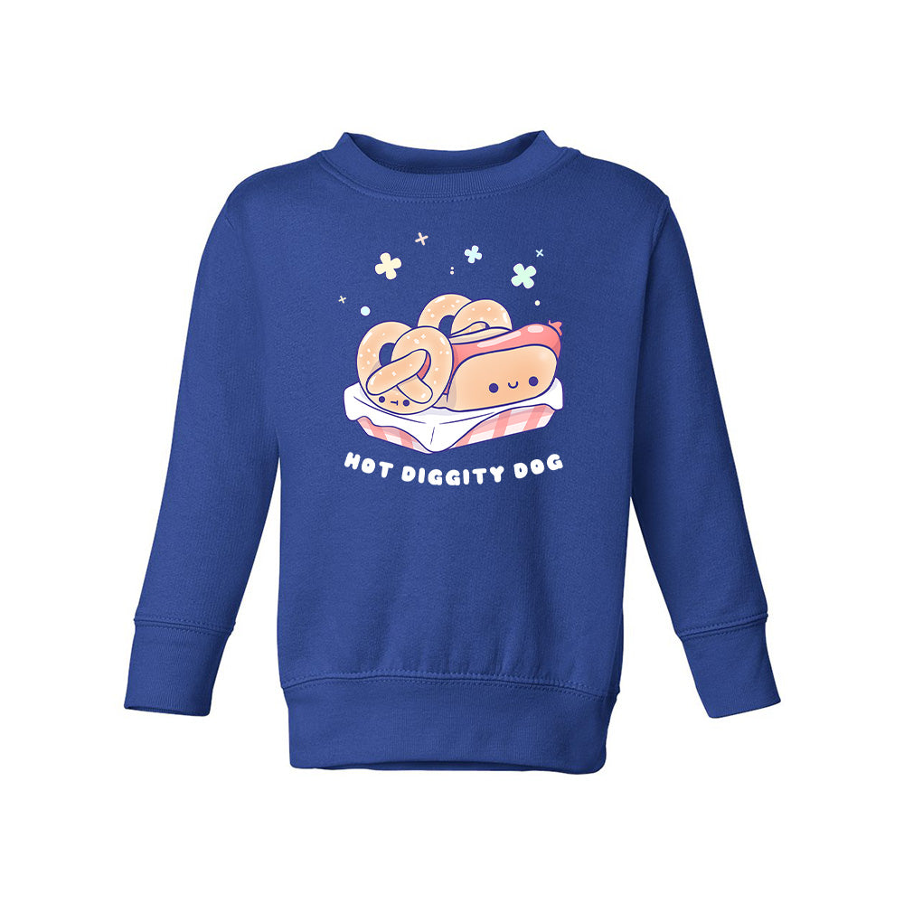 Royal Blue HotDog Toddler Crewneck Sweatshirt