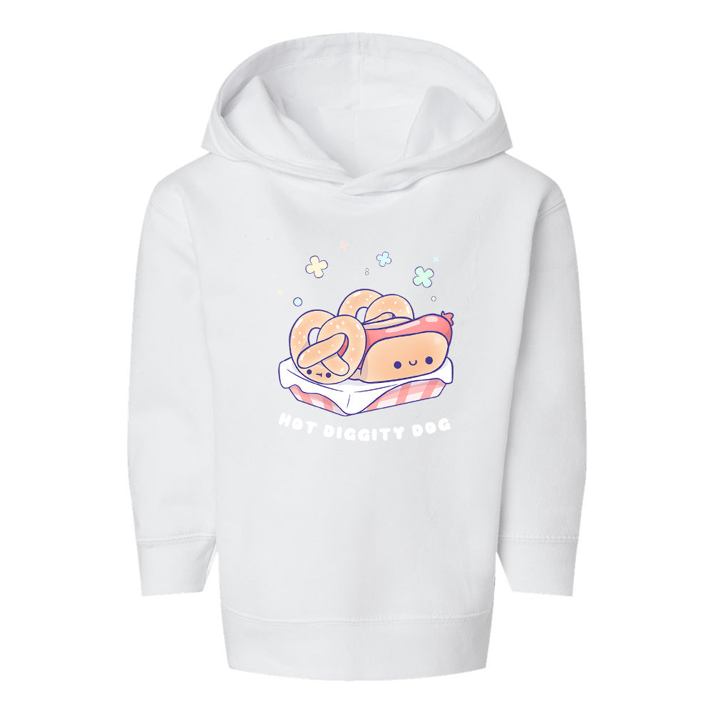 White Toddler Fleece Pullover Hoodie