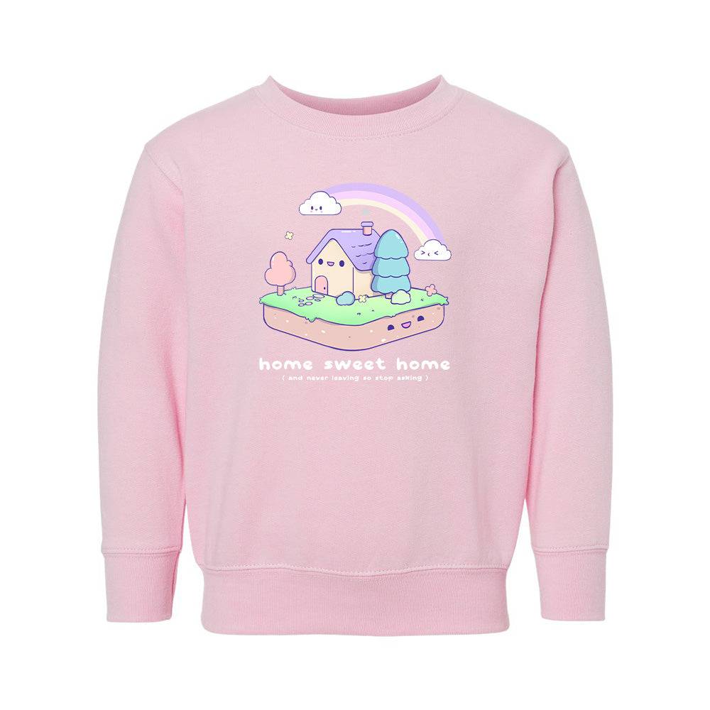 Pink House Toddler Crewneck Sweatshirt