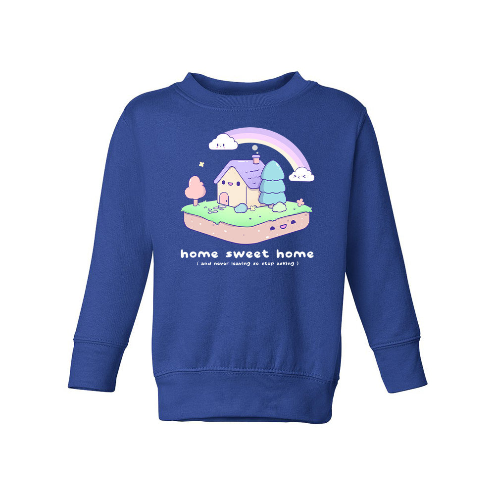 Royal Blue House Toddler Crewneck Sweatshirt