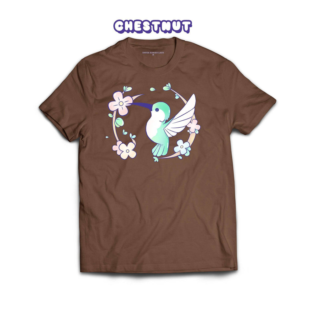 Hummingbird T-shirt, Chestnut 100% Ringspun Cotton T-shirt