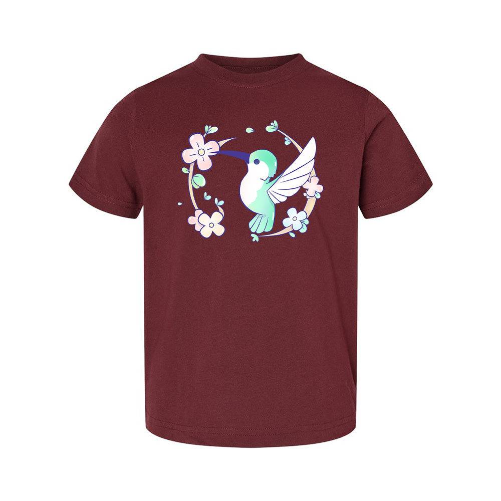 Hummingbird Maroon Toddler T-shirt