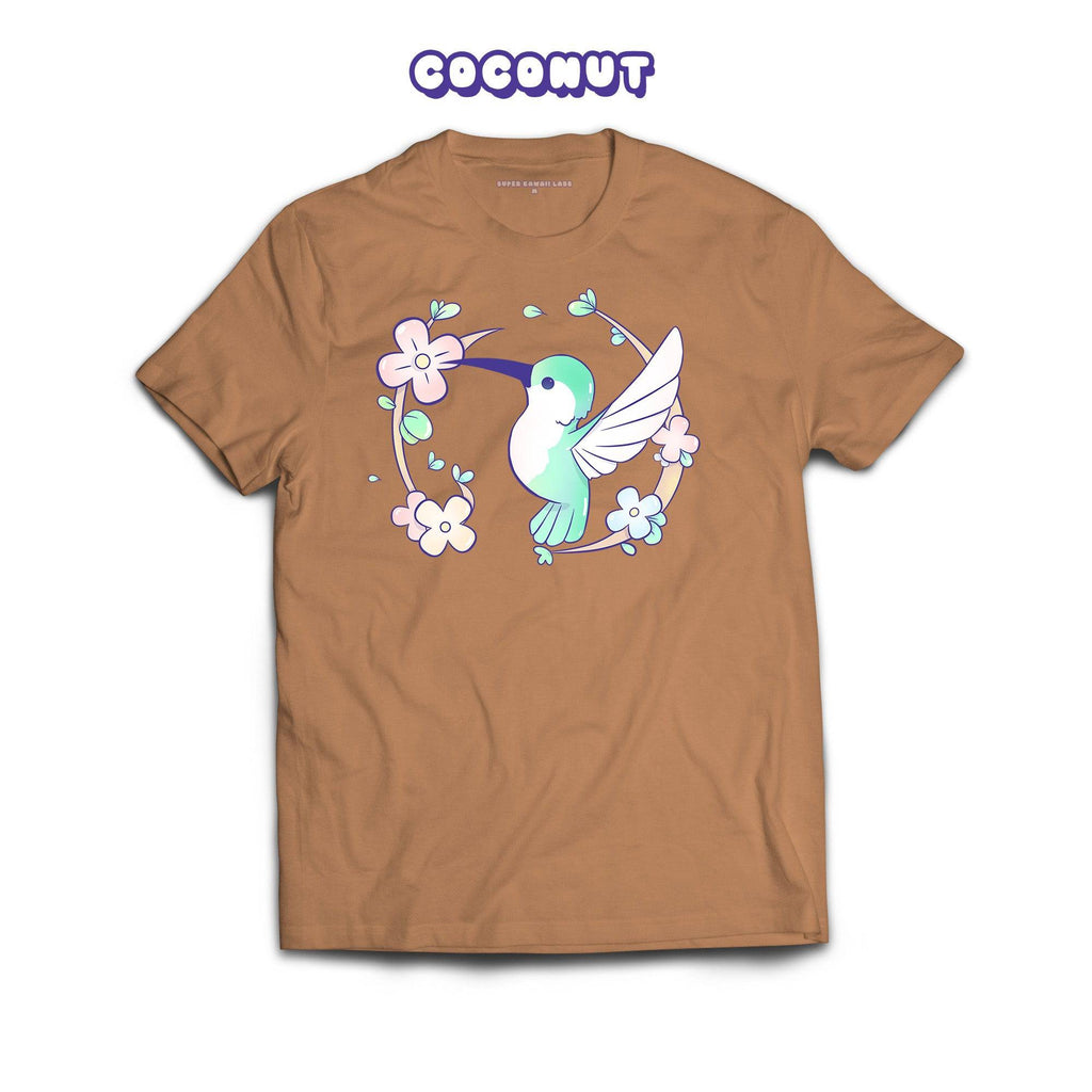 Hummingbird T-shirt, Toasted Coconut 100% Ringspun Cotton T-shirt