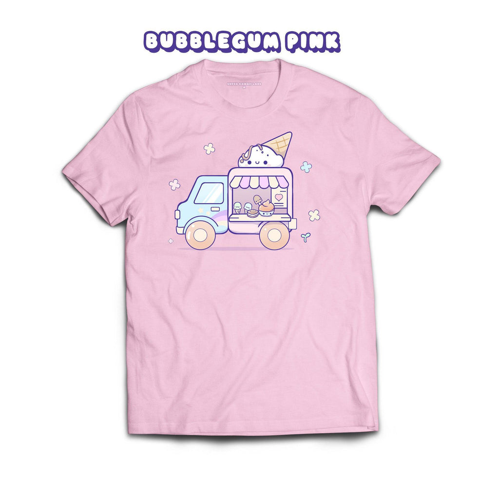 IceCreamTruck T-shirt, Bubblegum Pink 100% Ringspun Cotton T-shirt