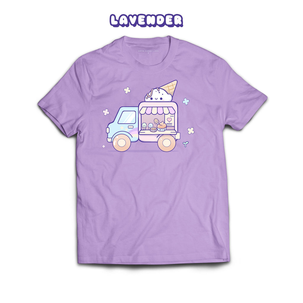 IceCreamTruck T-shirt, Lavender 100% Ringspun Cotton T-shirt