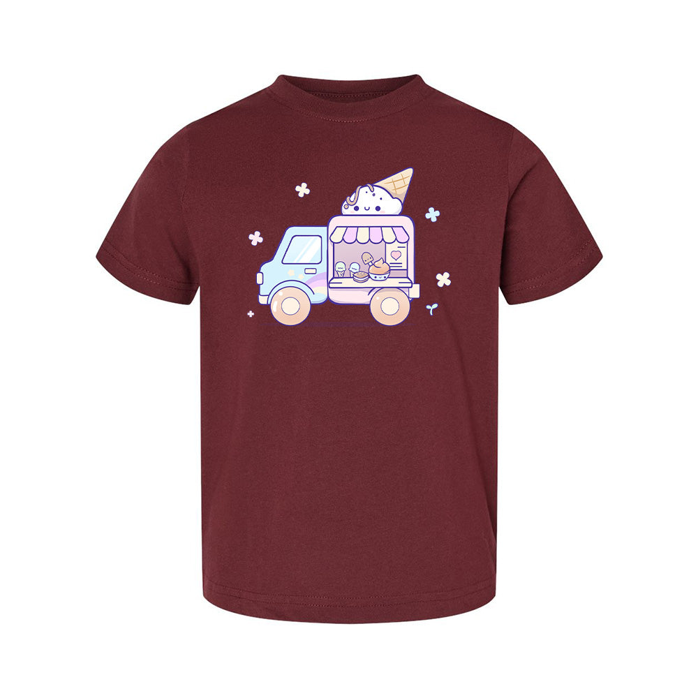IceCreamTruck Maroon Toddler T-shirt
