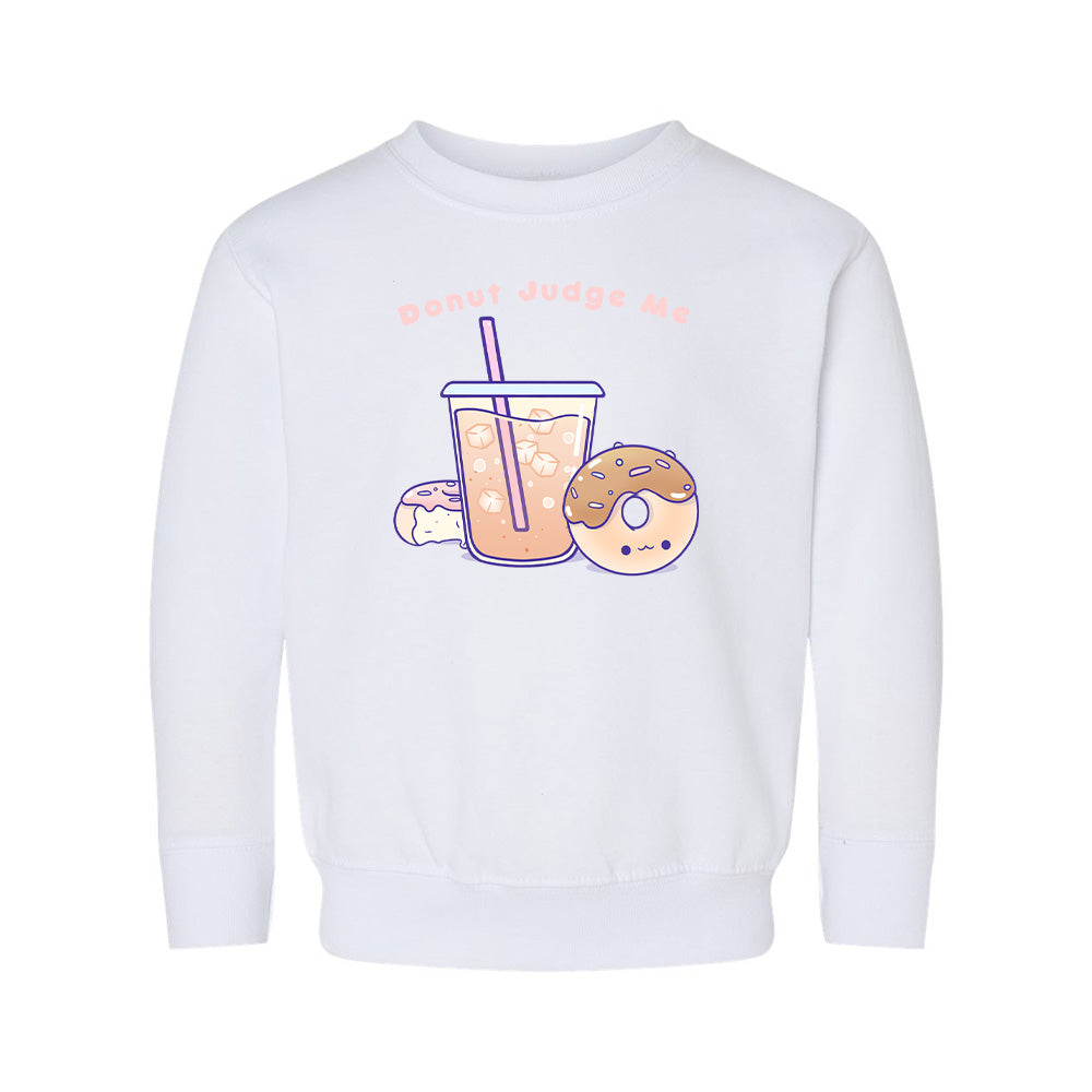 White IcedTea Toddler Crewneck Sweatshirt