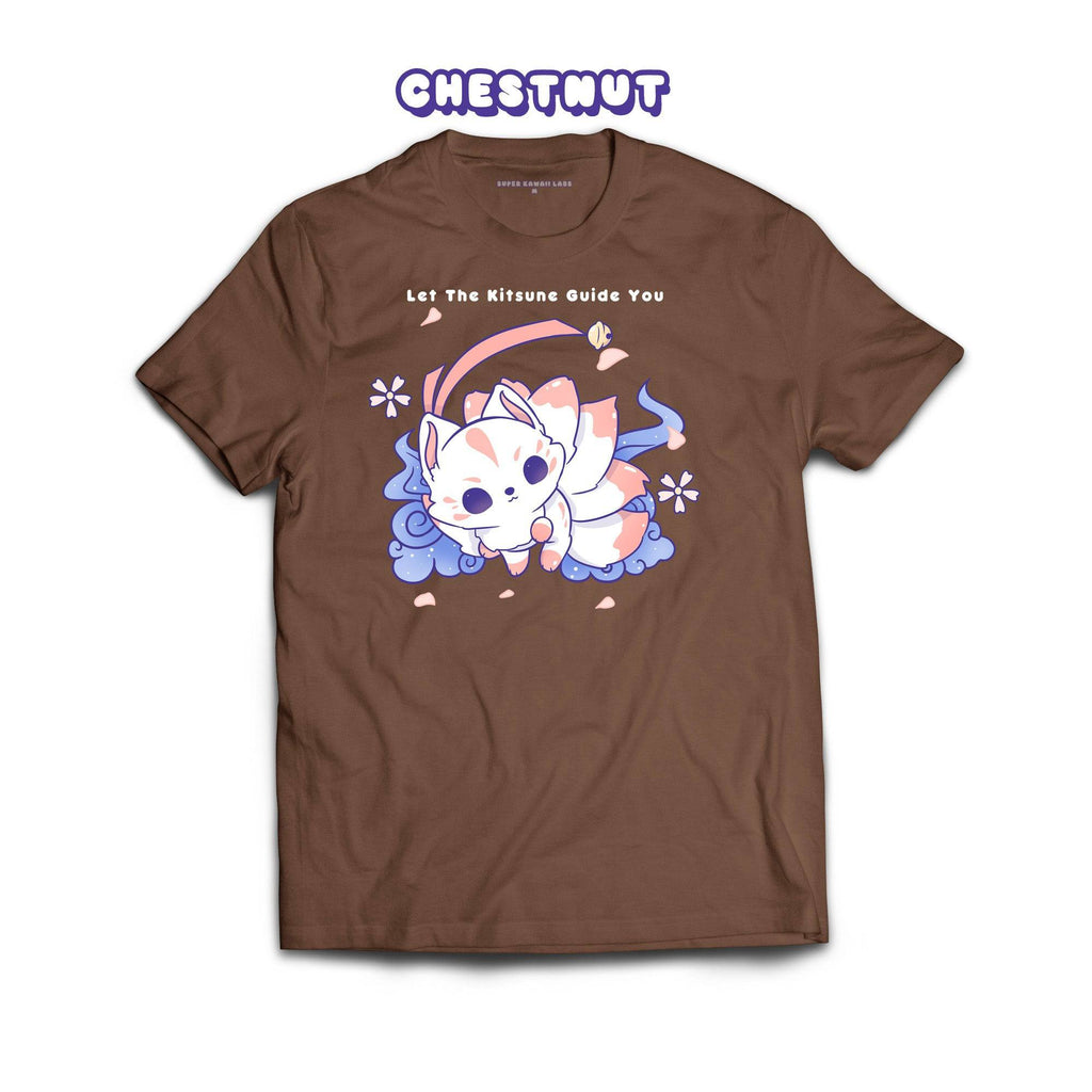 Kitsune T-shirt, Chestnut 100% Ringspun Cotton T-shirt