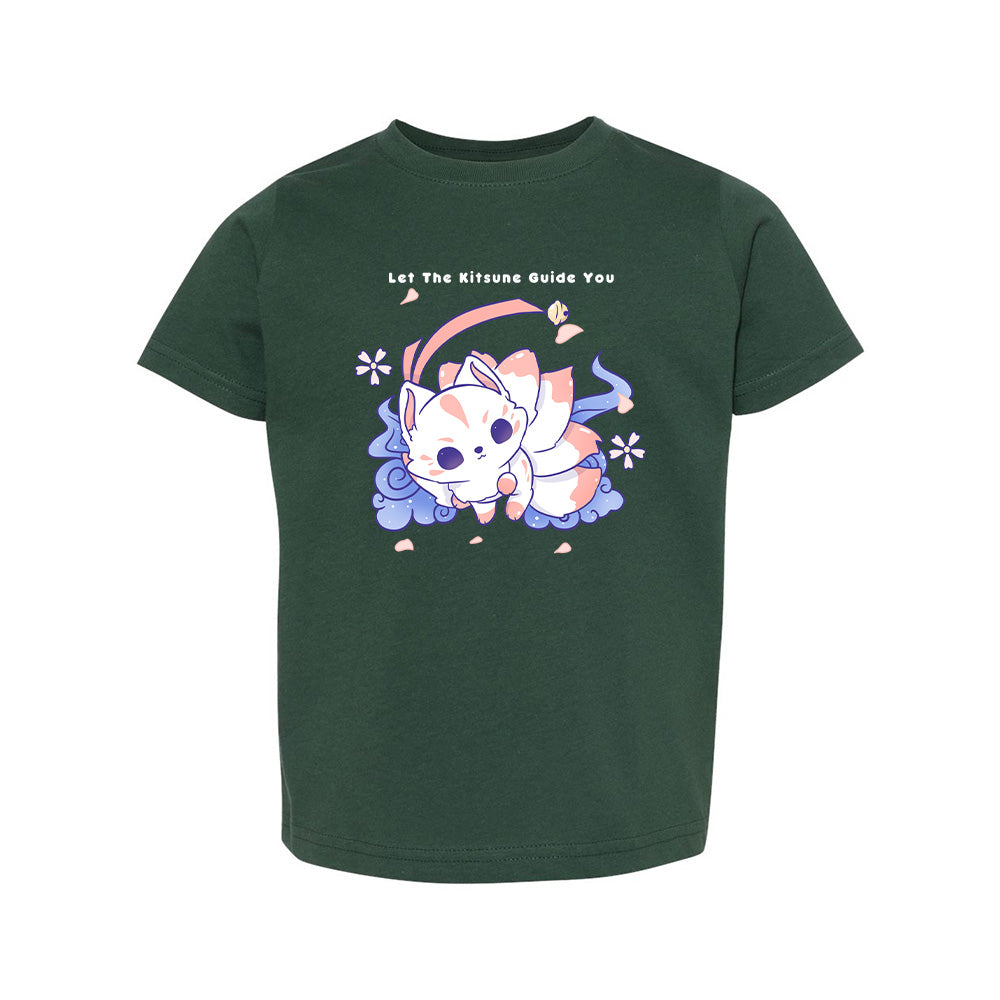 Kitsune Forest Green Toddler T-shirt