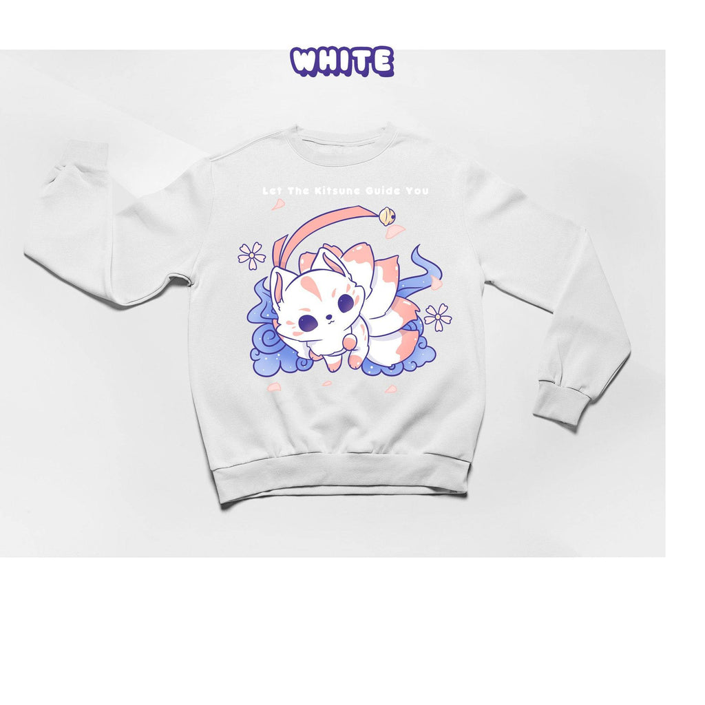 Kitsune White Crewneck Sweatshirt