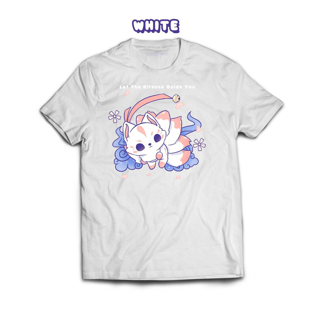Kitsune T-shirt, White 100% Ringspun Cotton T-shirt