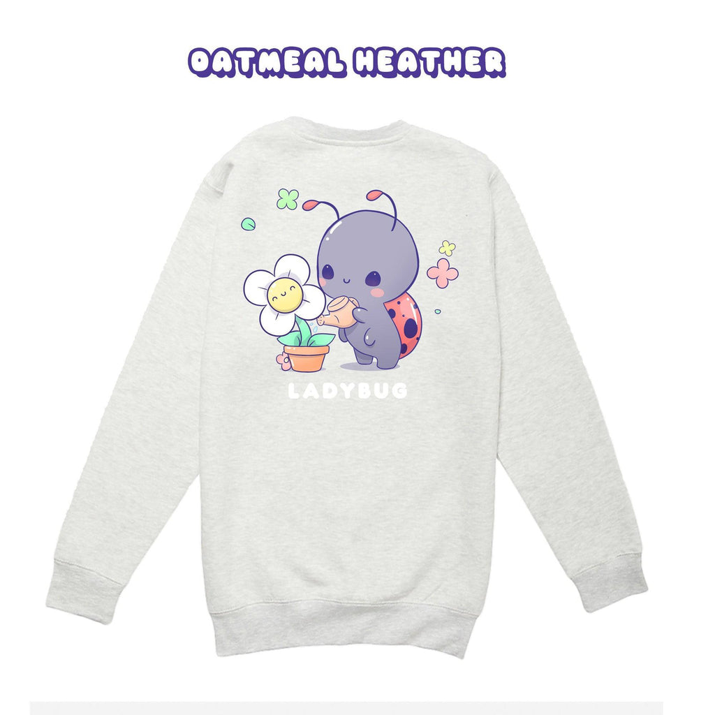 Ladybug Oatmeal Heather Crewneck Sweatshirt