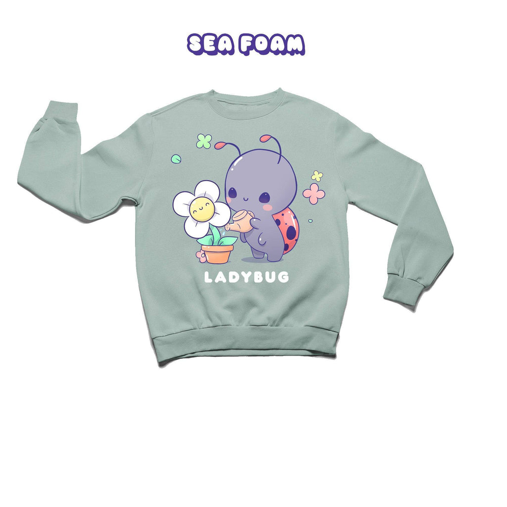 Ladybug Sea Foam Crewneck Sweatshirt