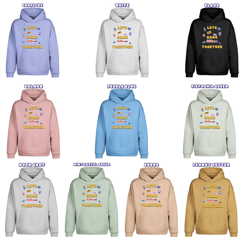 Let's Game Together Pullover Urban Hoodie - Super Kawaii Labs