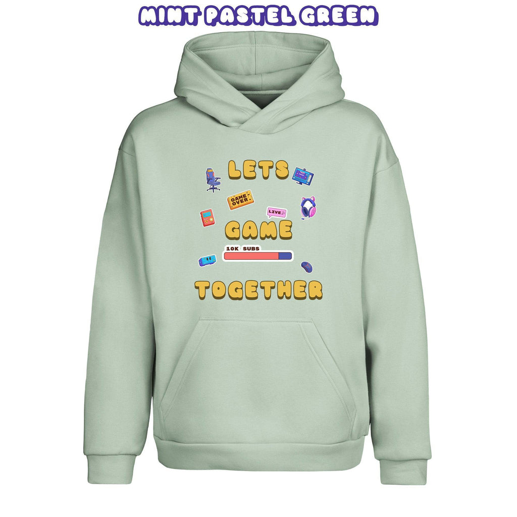 Let's Game Together Pullover Urban Hoodie - Super Kawaii Labs