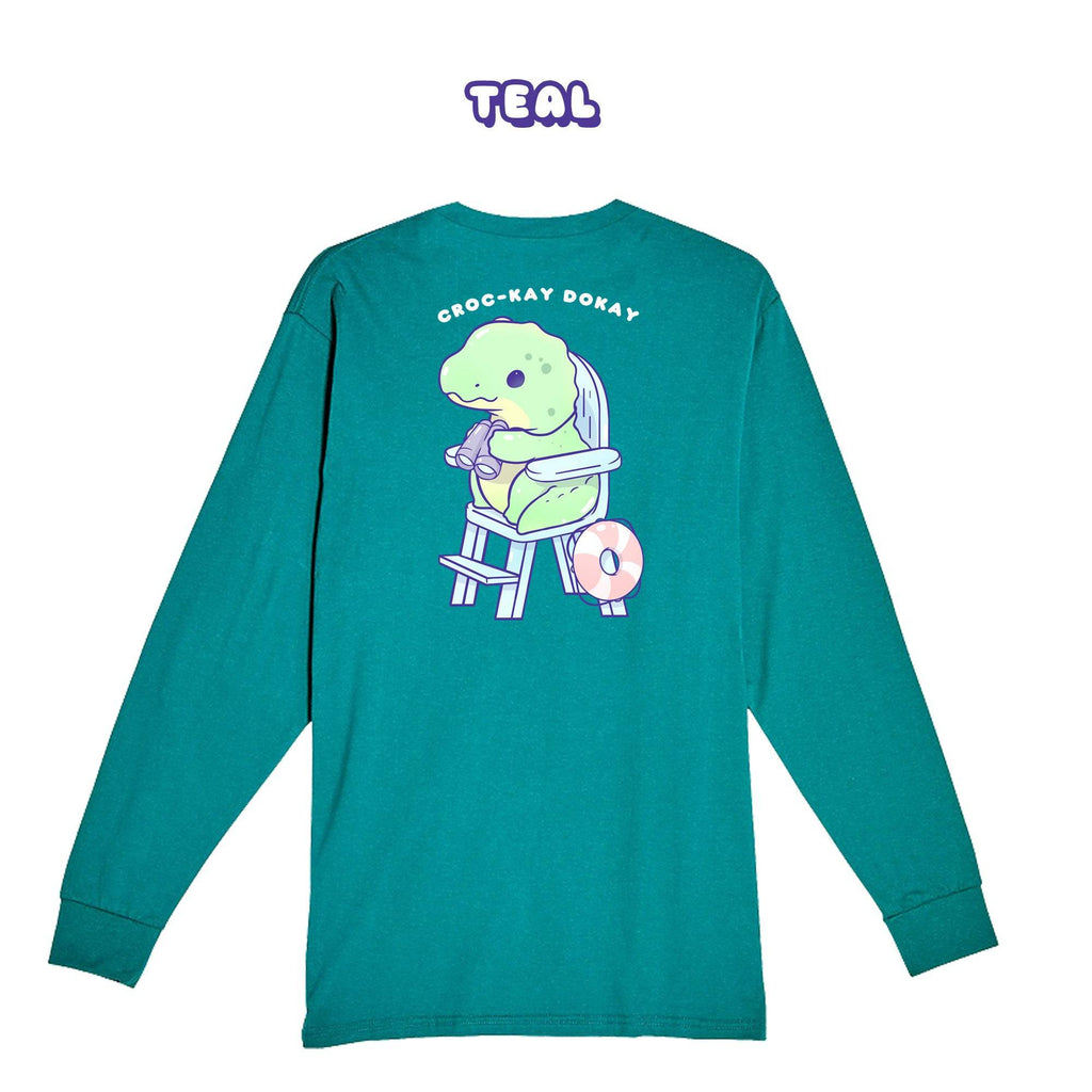 LifegaurdGator Teal Longsleeve T-shirt