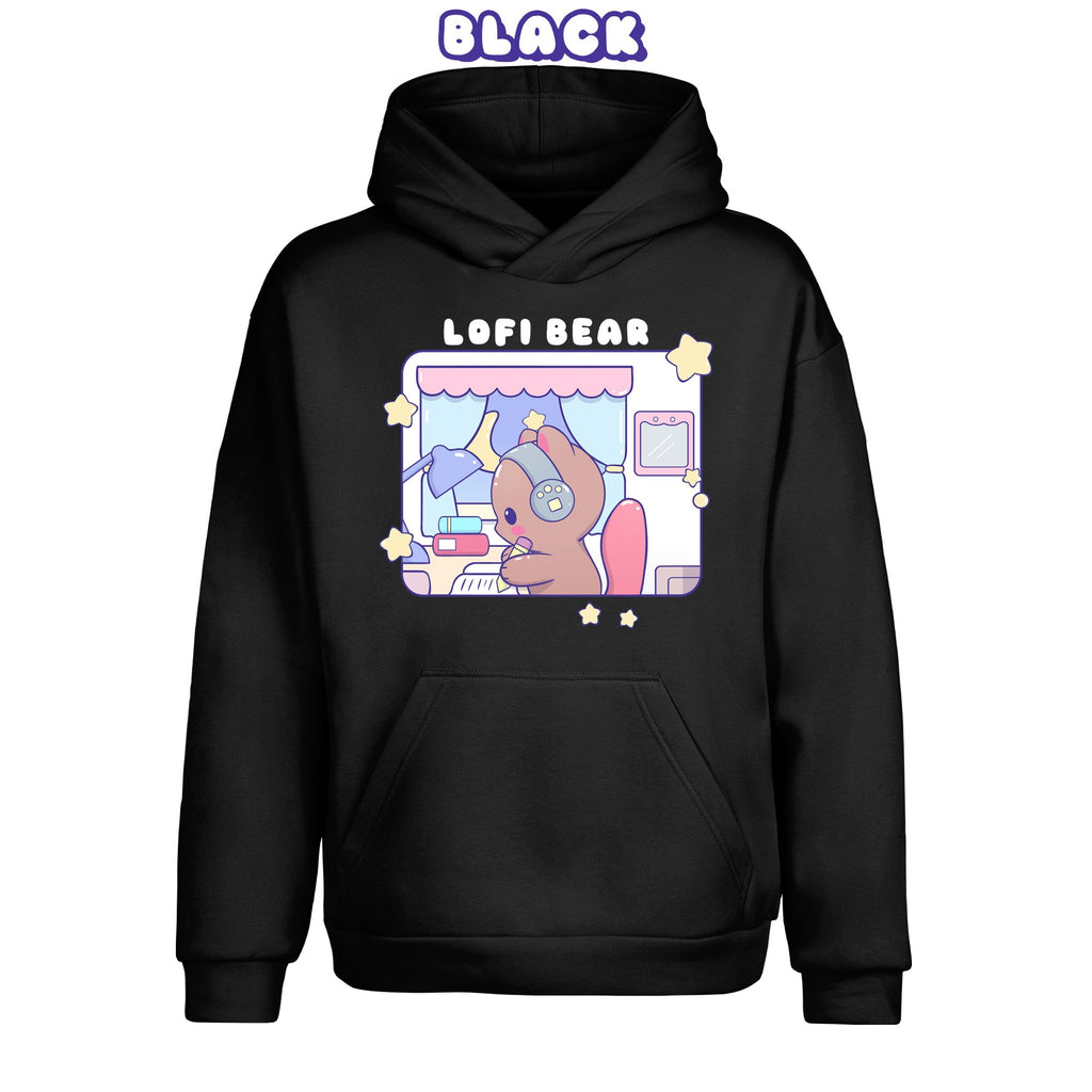 Lofi Bear Pullover Urban Hoodie - Super Kawaii Labs