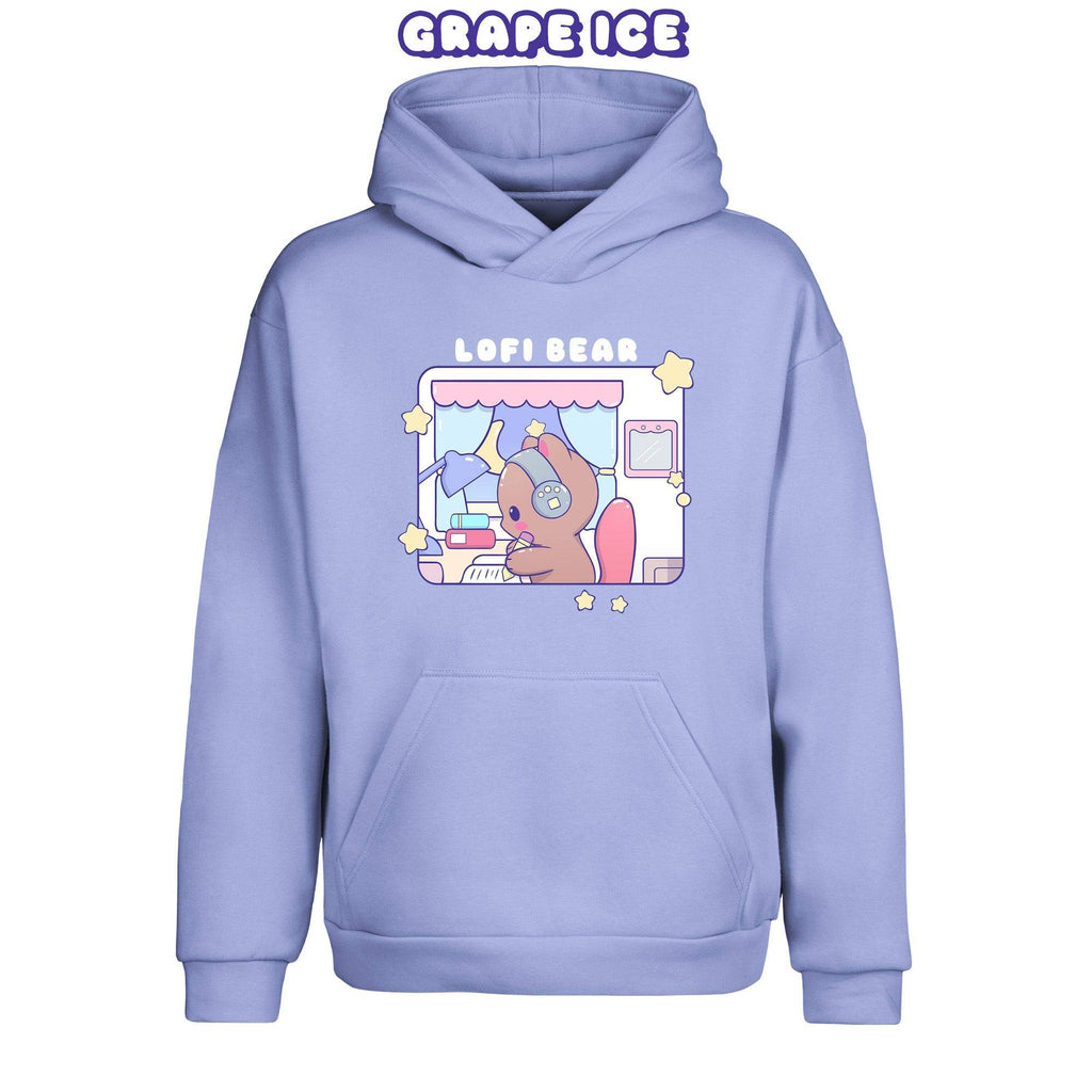 Lofi Bear Pullover Urban Hoodie - Super Kawaii Labs