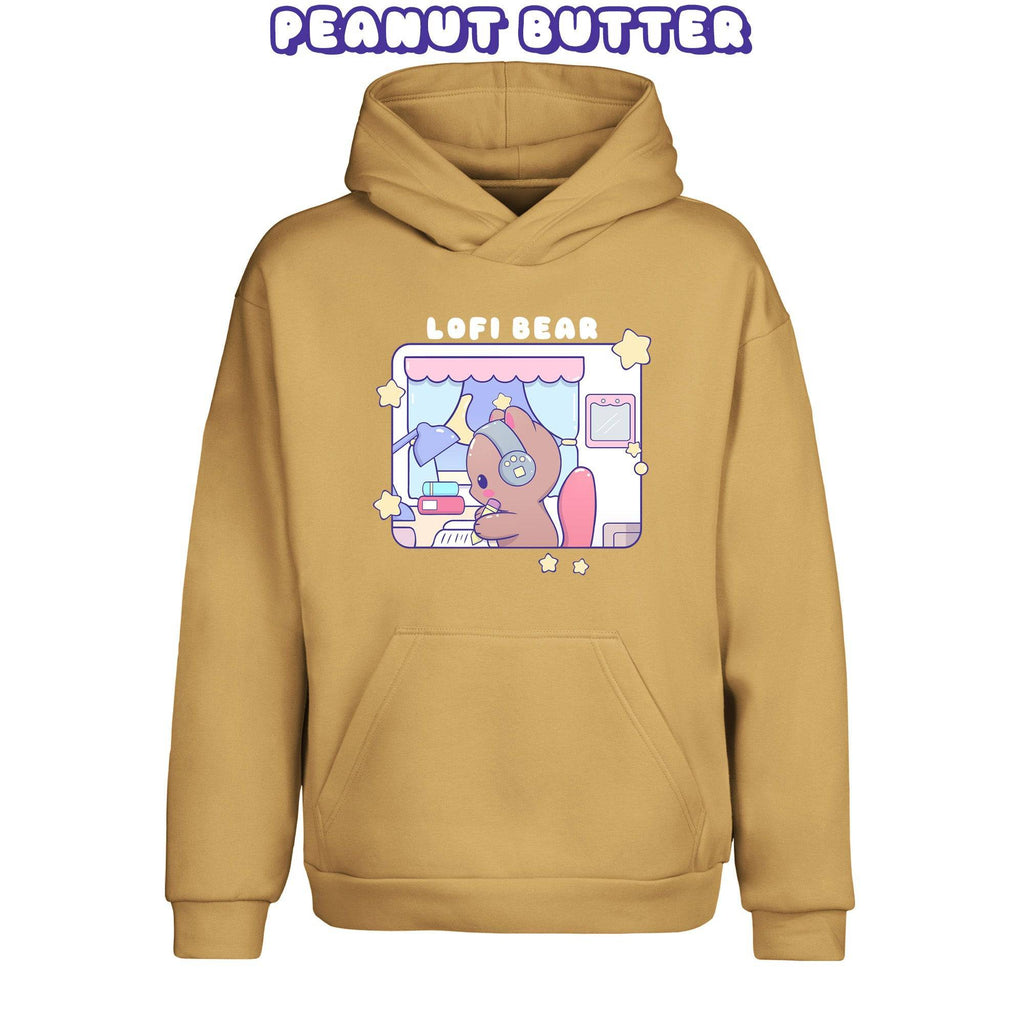 Lofi Bear Pullover Urban Hoodie - Super Kawaii Labs