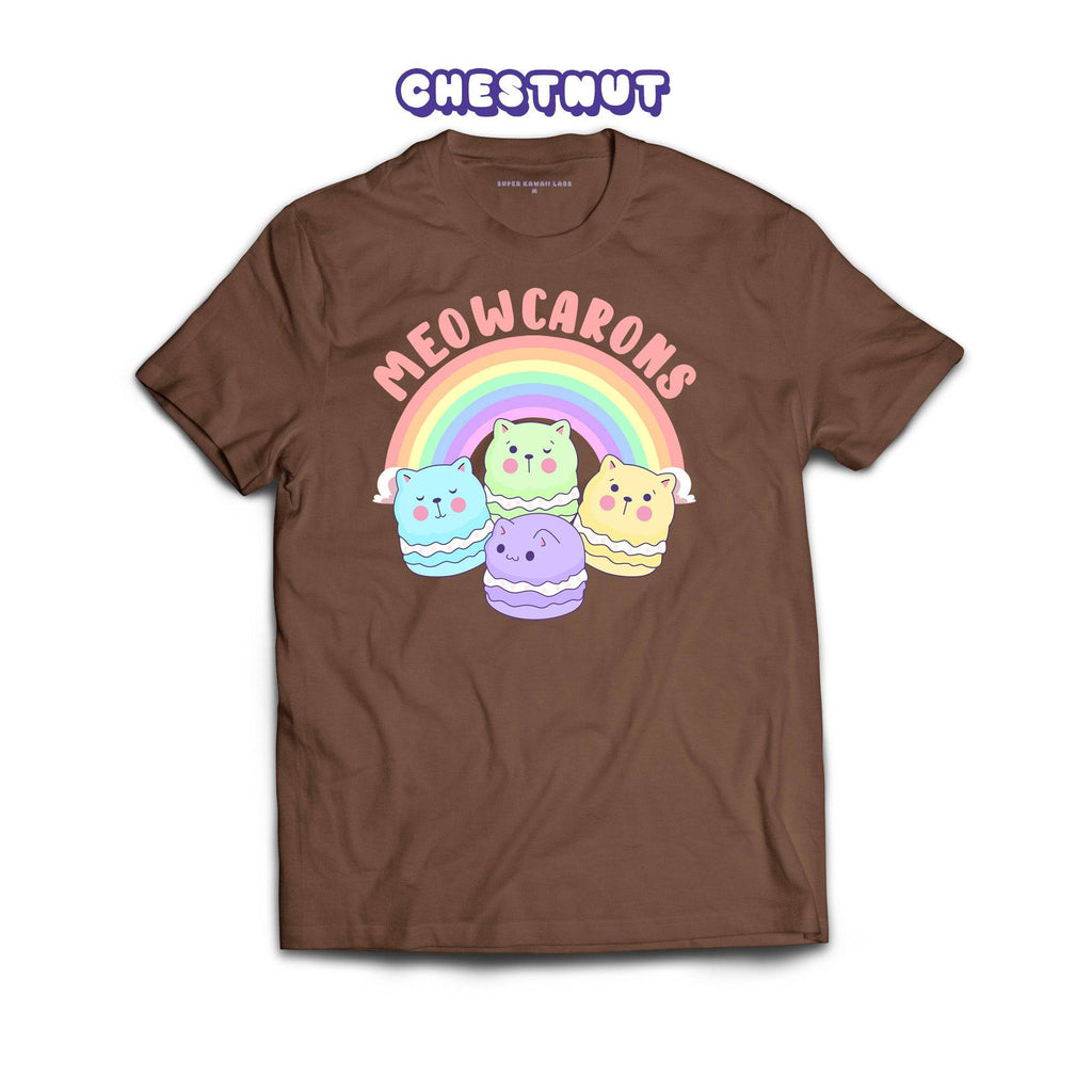 Meowcaroons1 T-shirt, Chestnut 100% Ringspun Cotton T-shirt