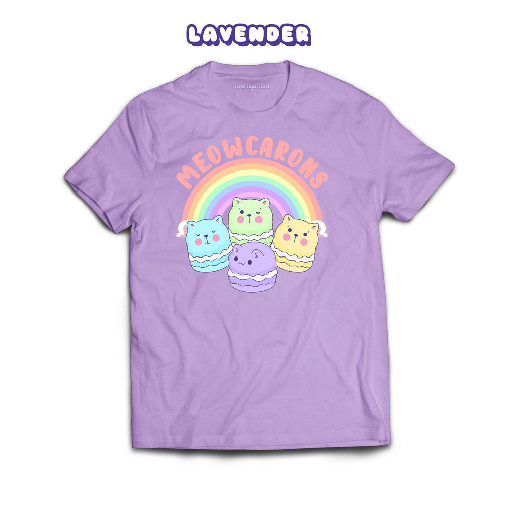 Meowcaroons1 T-shirt, Lavender 100% Ringspun Cotton T-shirt