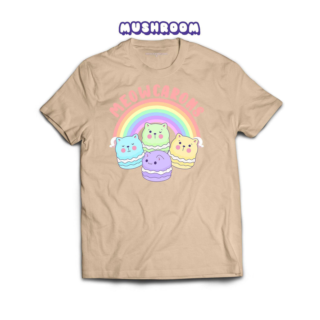 Meowcaroons1 T-shirt, Mushroom 100% Ringspun Cotton T-shirt