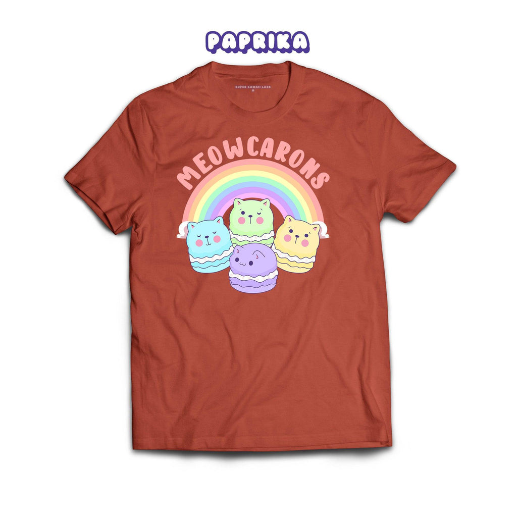 Meowcaroons1 T-shirt, Paprika 100% Ringspun Cotton T-shirt