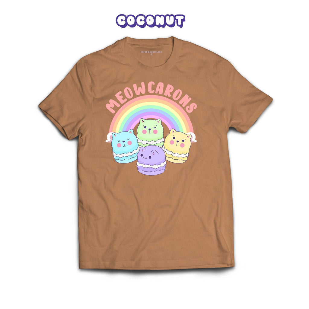 Meowcaroons1 T-shirt, Toasted Coconut 100% Ringspun Cotton T-shirt