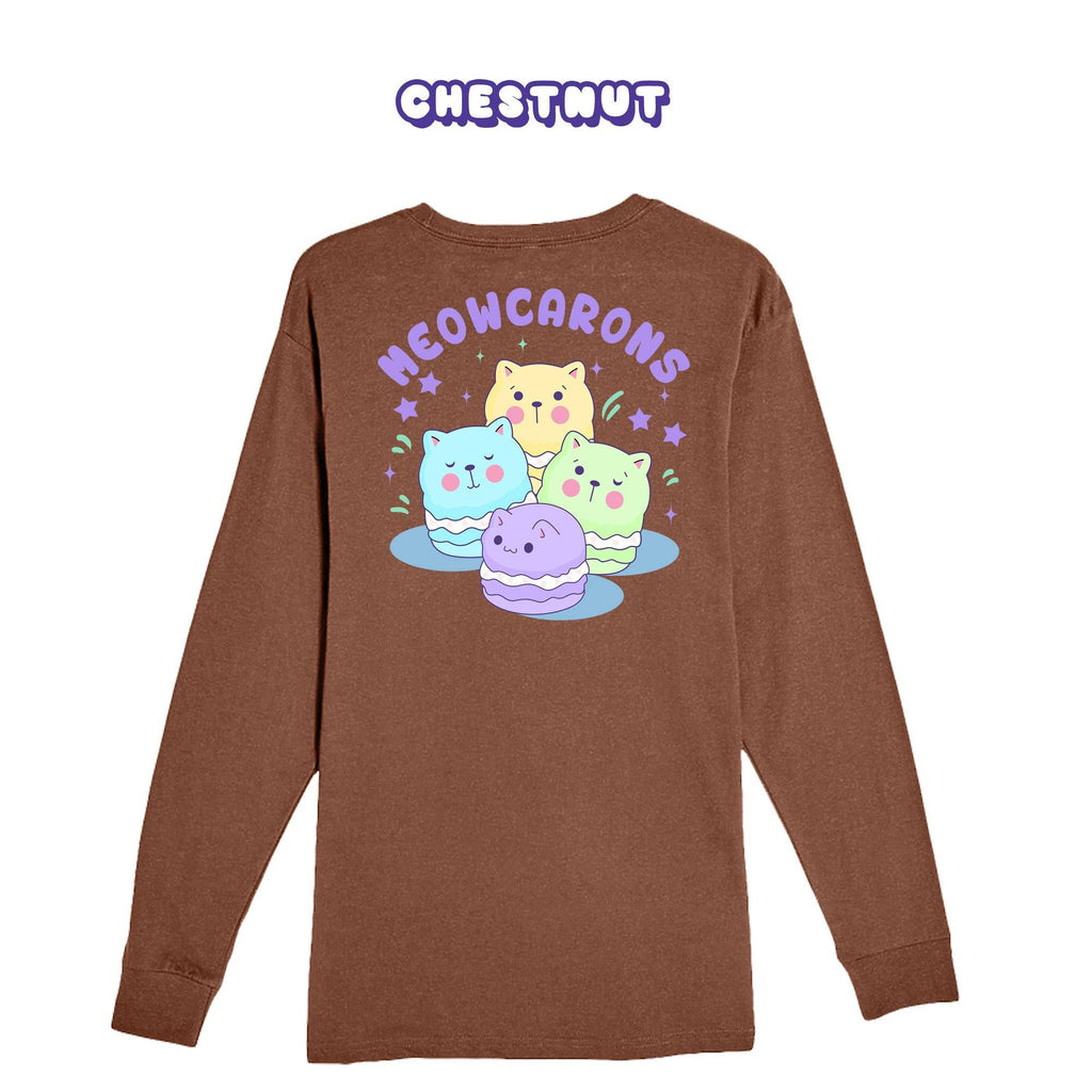 Meowcaroons2 Chestnut Longsleeve T-shirt