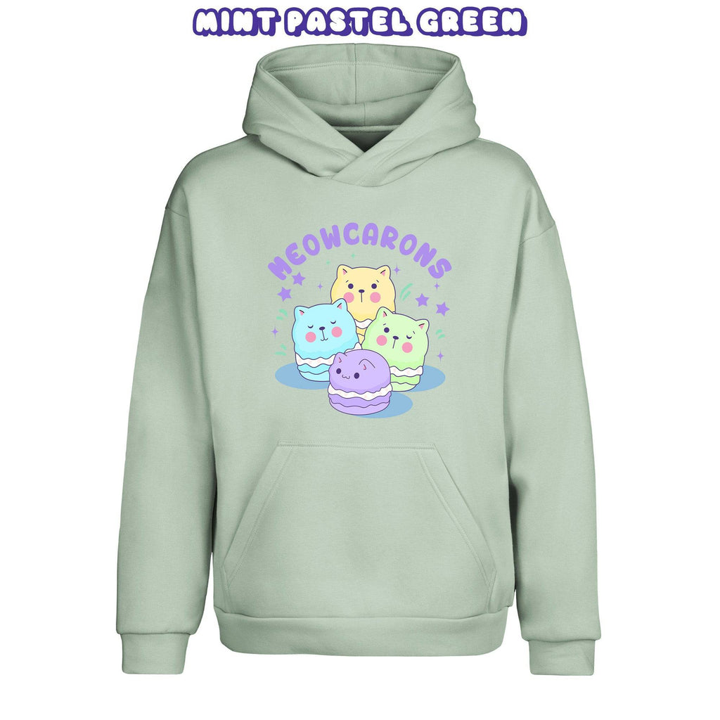 Meowcaroons2 Mint Pastel Green Pullover Urban Hoodie