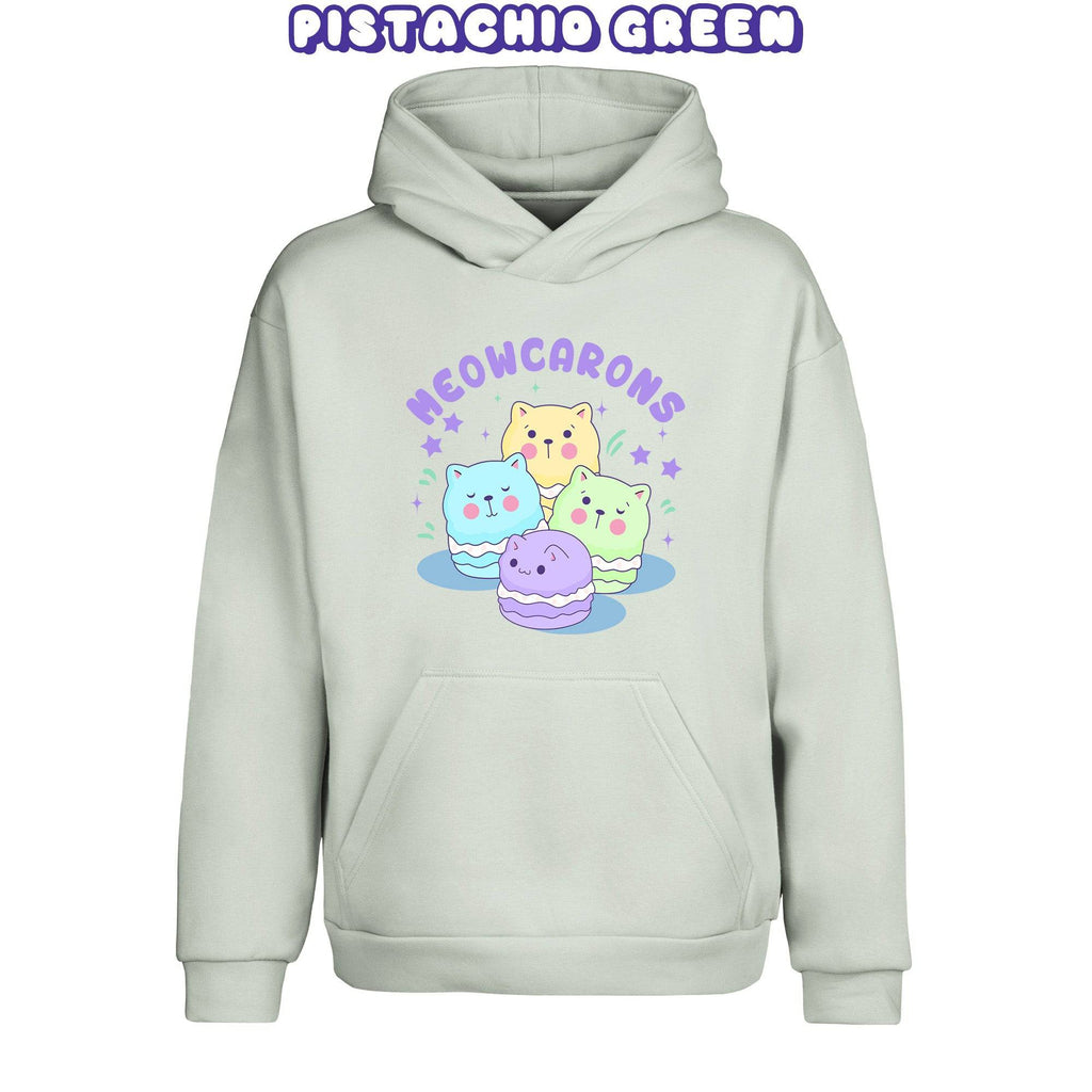 Meowcaroons2 Pistachio Green Pullover Urban Hoodie