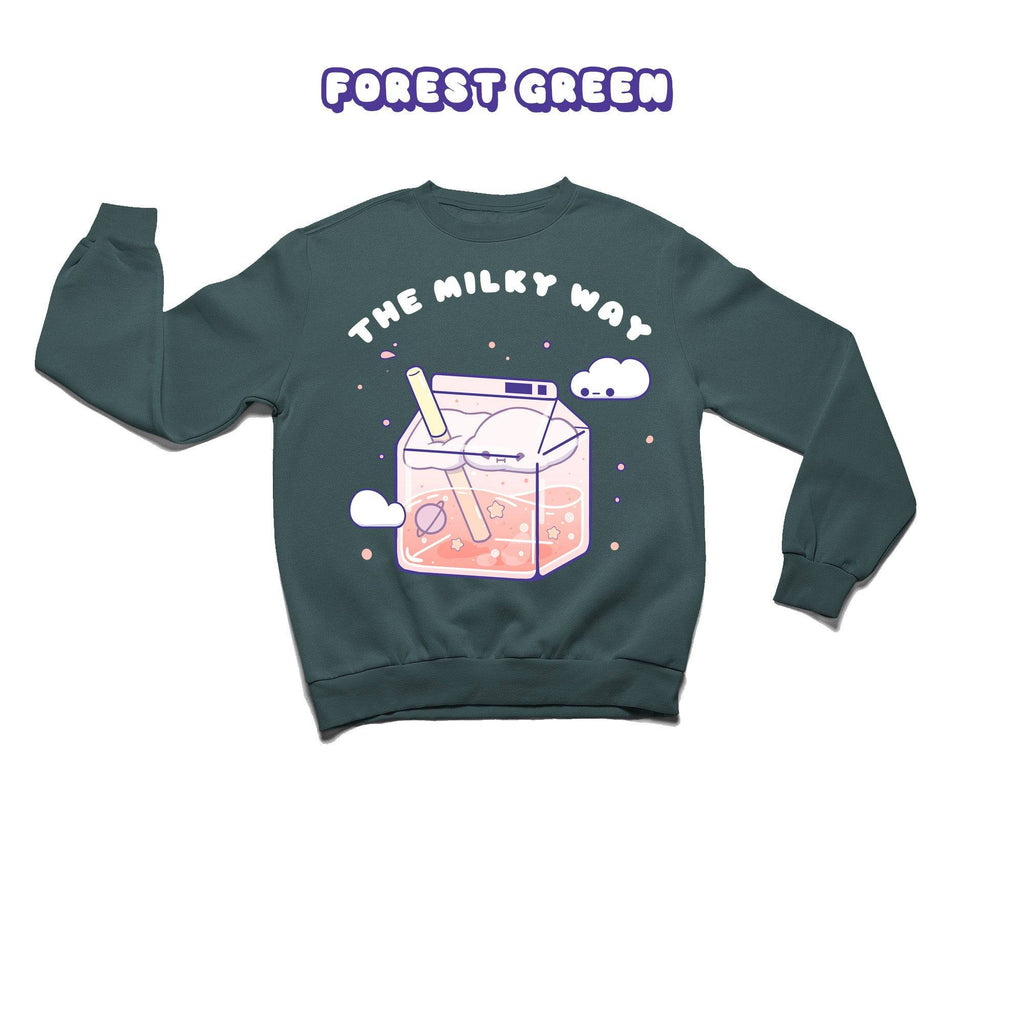 Milky Way Crewneck Premium Sweater - Super Kawaii Labs