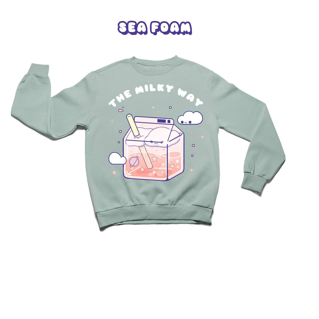 Milky Way Crewneck Premium Sweater - Super Kawaii Labs