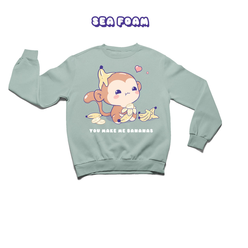 Monkey Crewneck Premium Sweater - Super Kawaii Labs