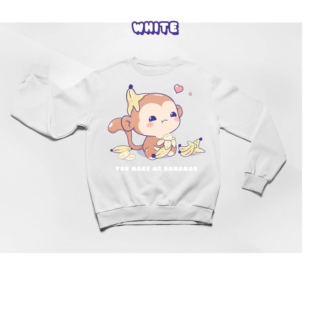 Monkey Crewneck Premium Sweater - Super Kawaii Labs