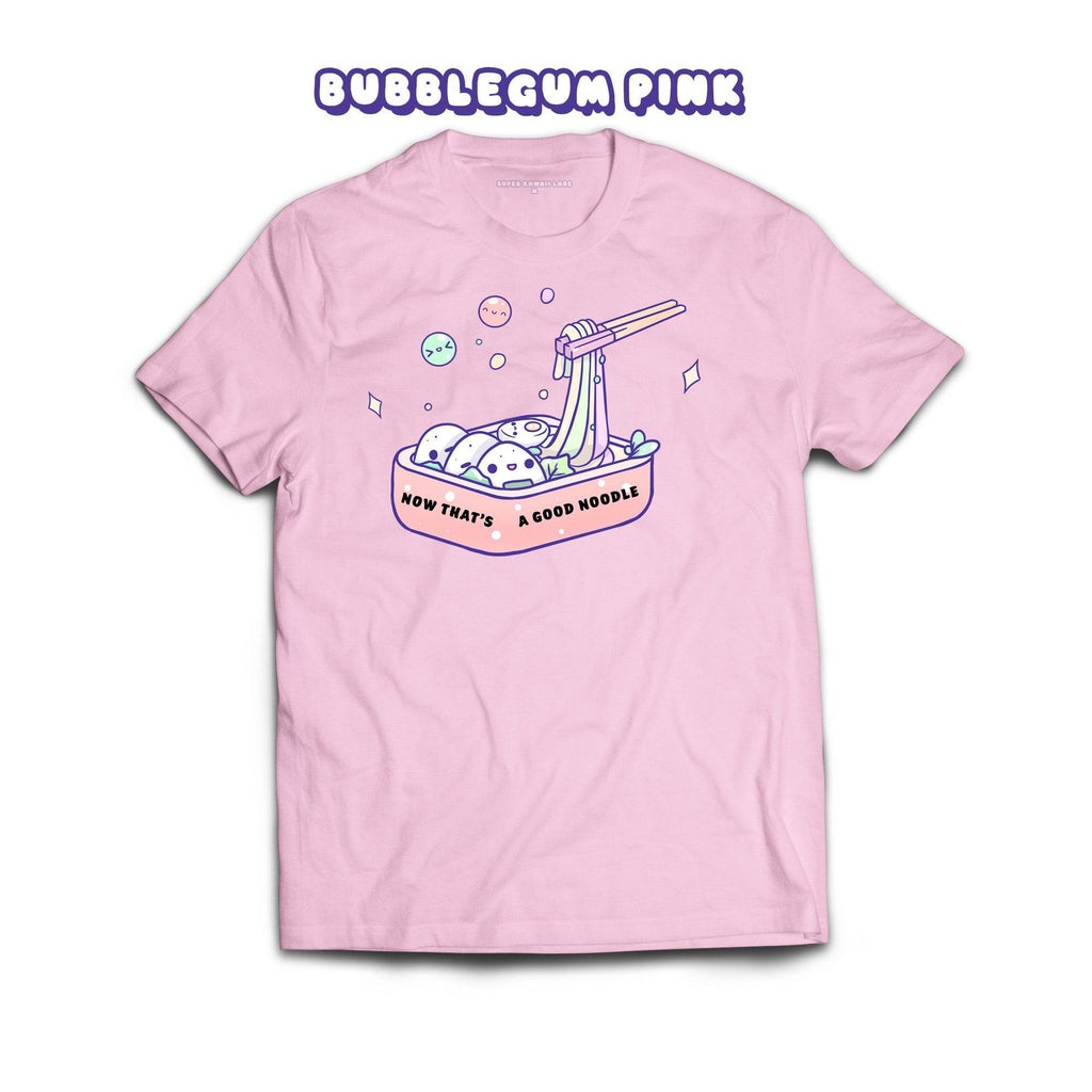 Noodles T-shirt, Bubblegum Pink 100% Ringspun Cotton T-shirt