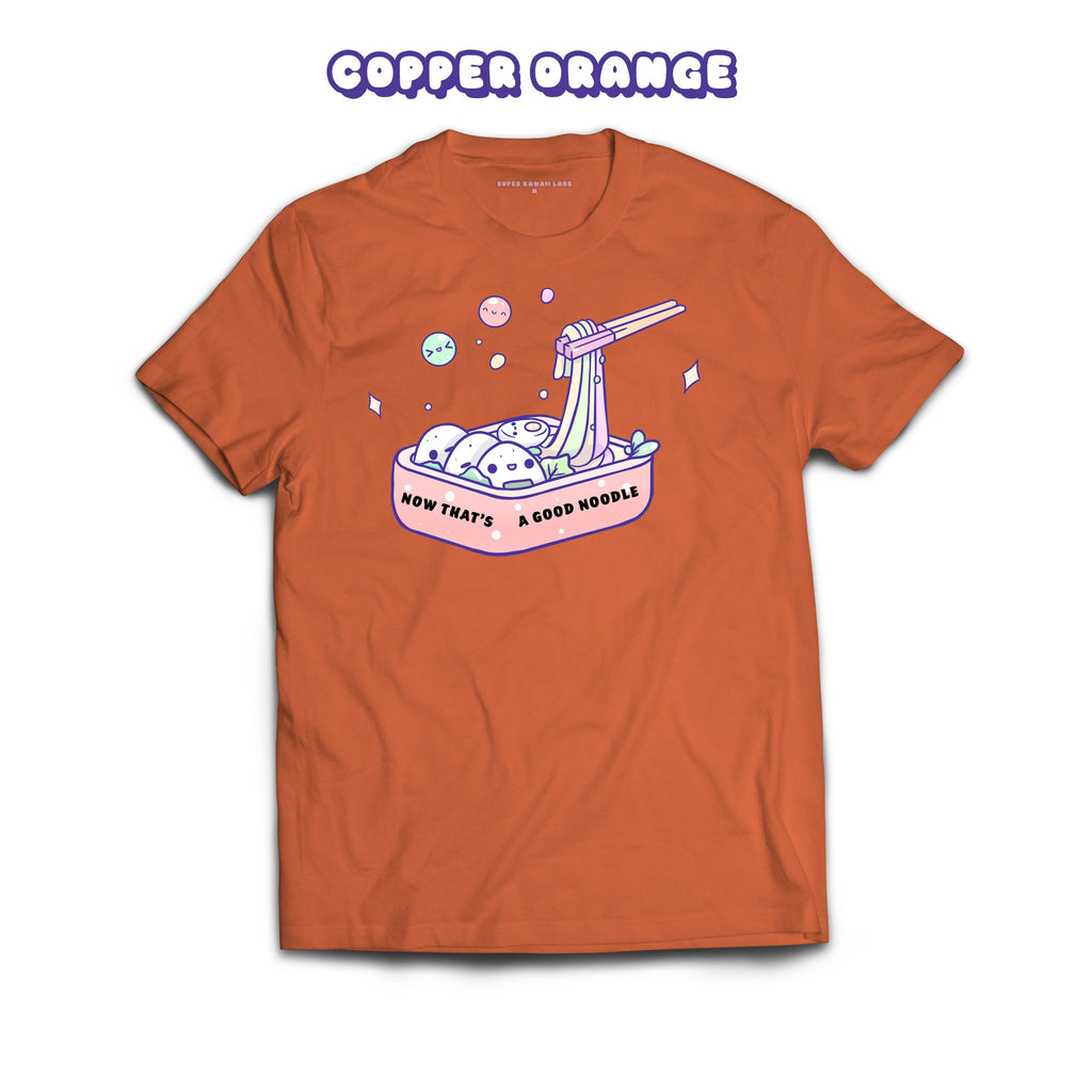 Noodles T-shirt, Copper Orange 100% Ringspun Cotton T-shirt