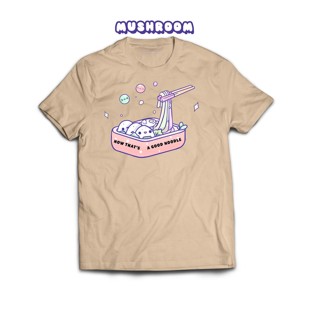 Noodles T-shirt, Mushroom 100% Ringspun Cotton T-shirt