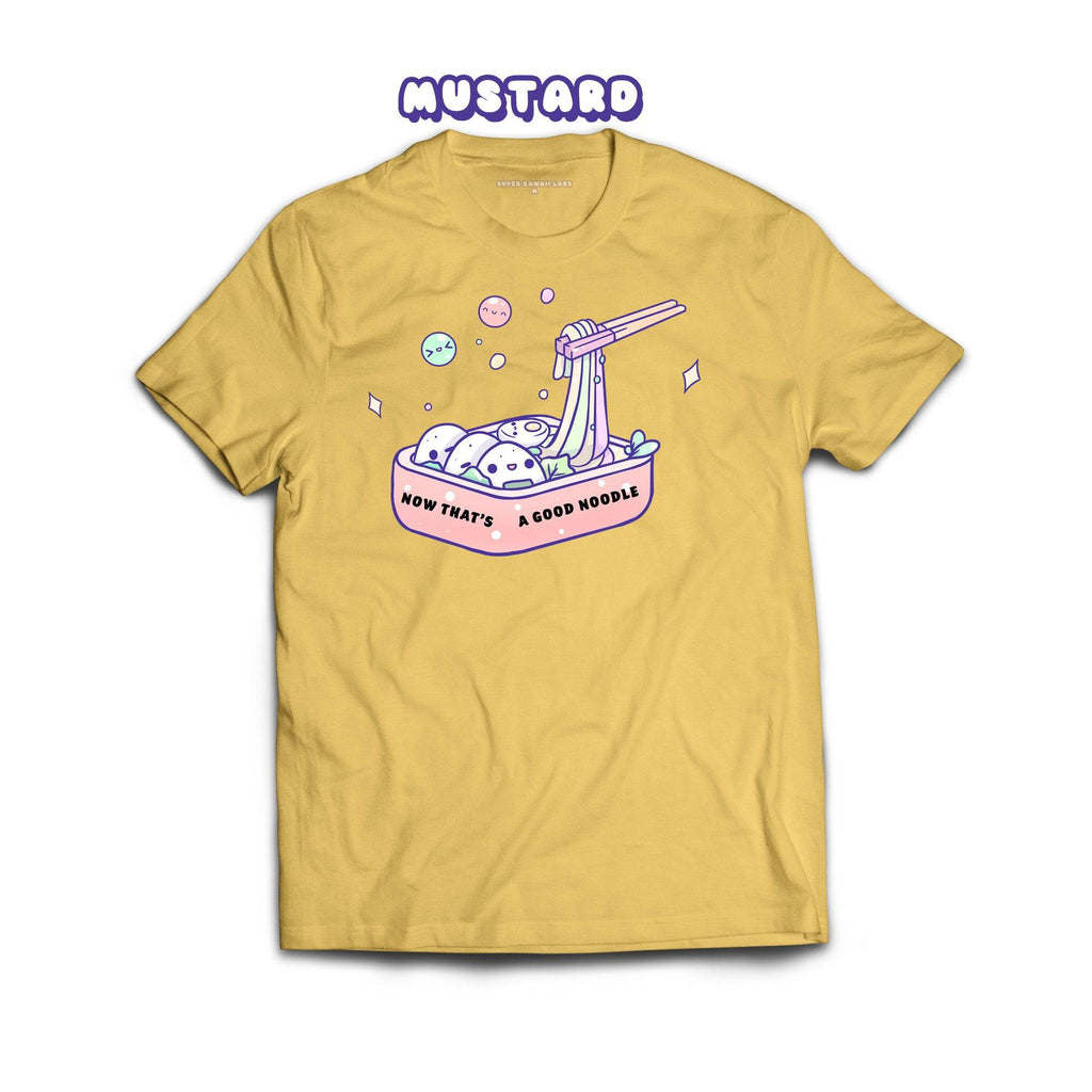 Noodles T-shirt, Mustard 100% Ringspun Cotton T-shirt