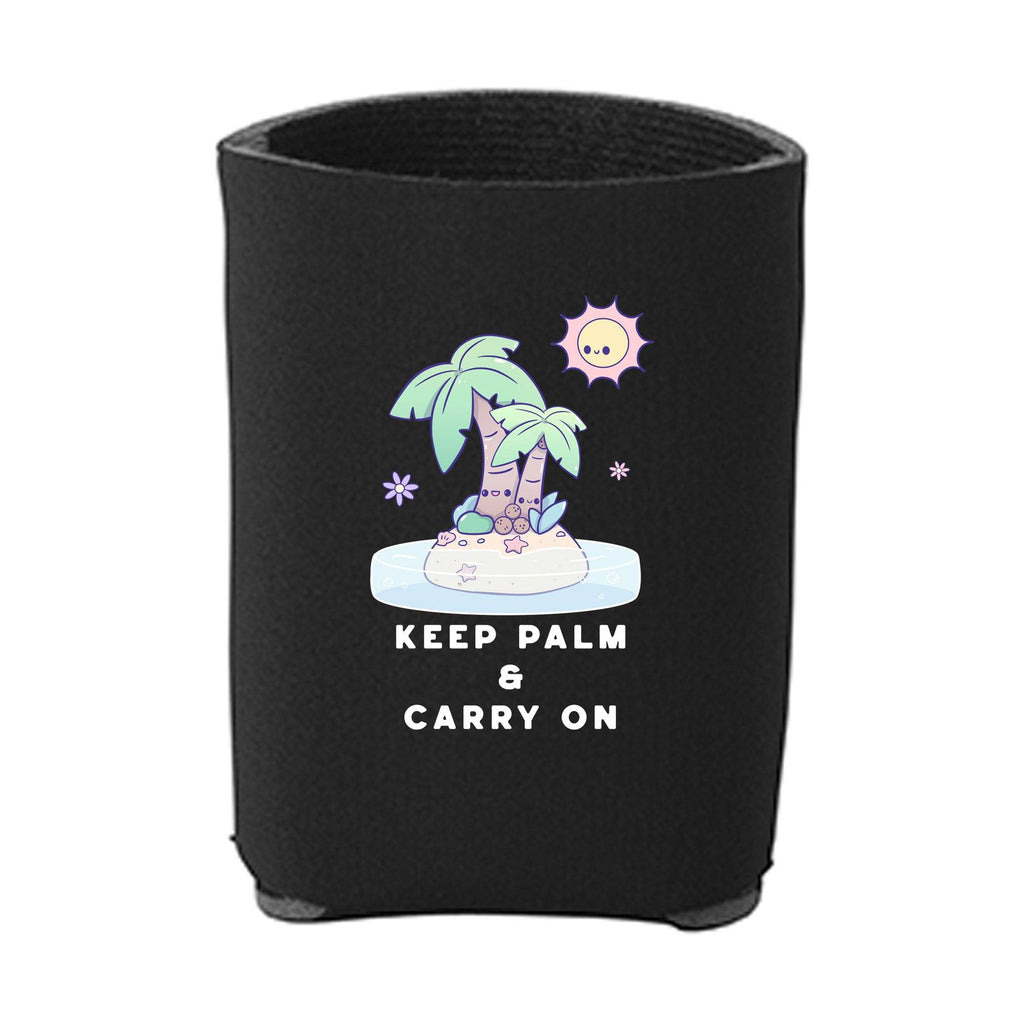 Kawaii Black Palm Trees Beverage Holder