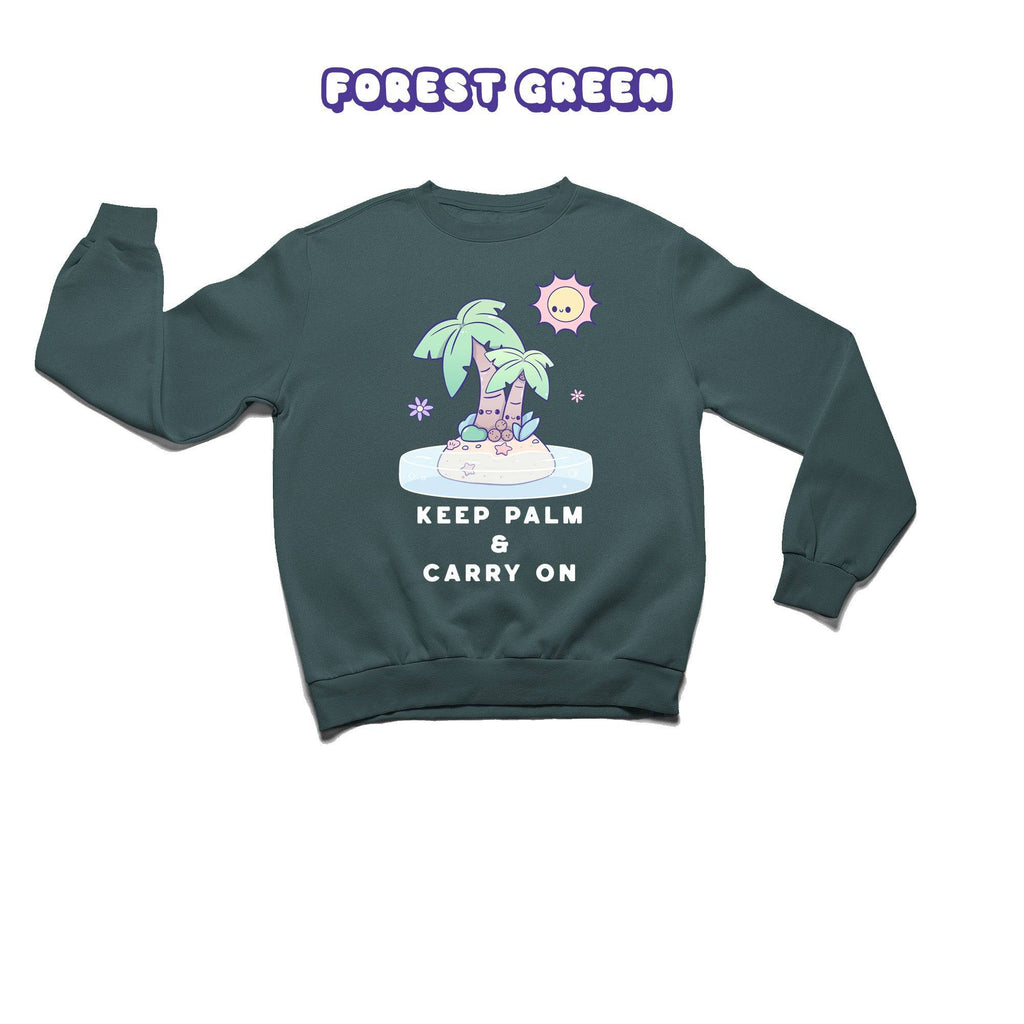 Palm Trees Crewneck Premium Sweater - Super Kawaii Labs