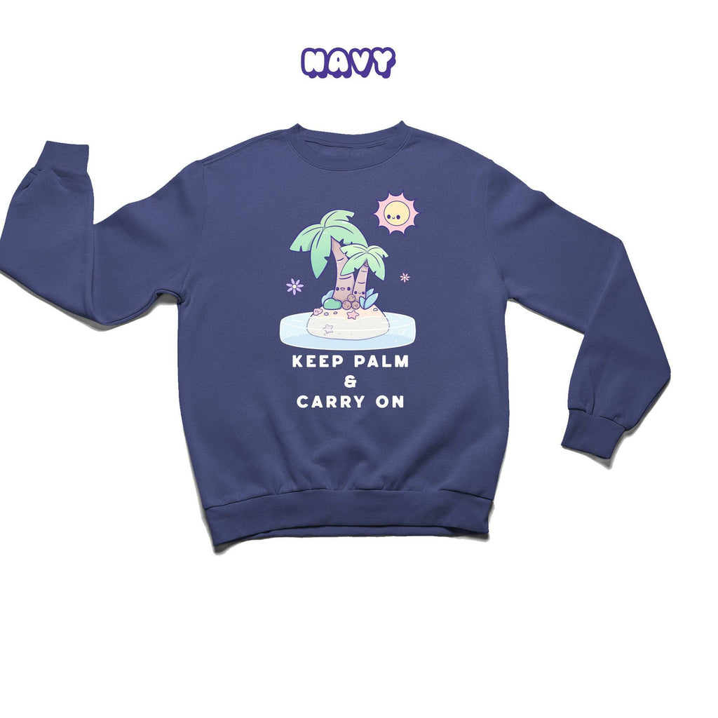 Palm Trees Crewneck Premium Sweater - Super Kawaii Labs