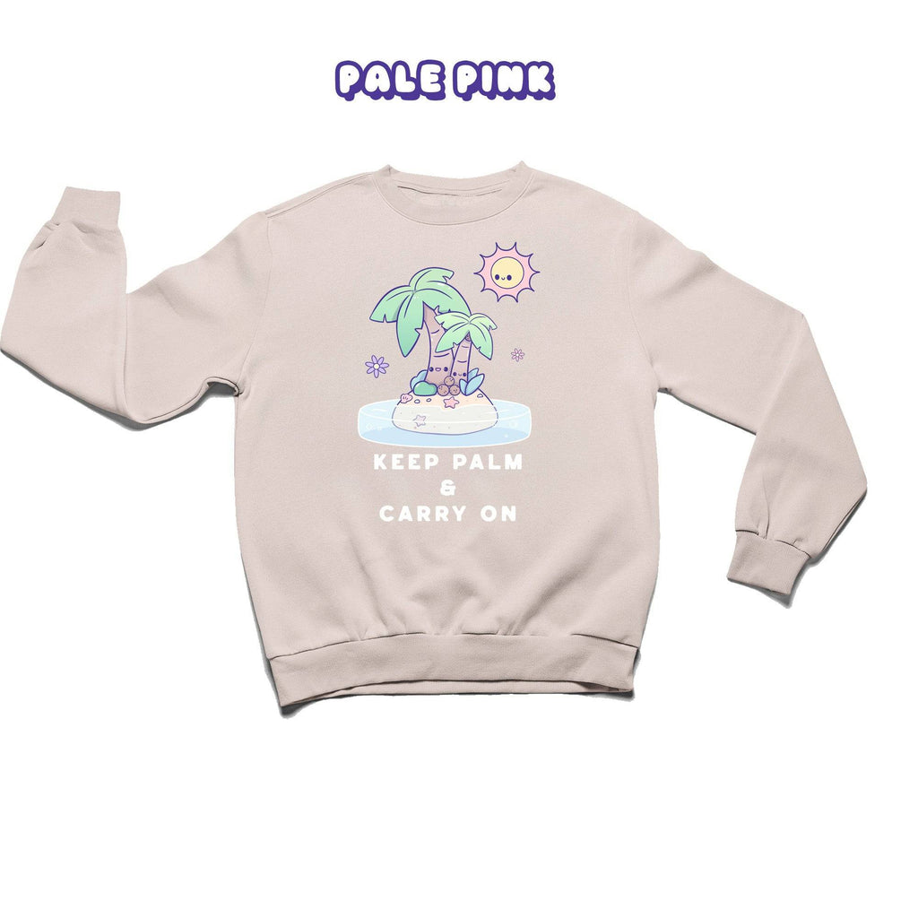 Palm Trees Crewneck Premium Sweater - Super Kawaii Labs