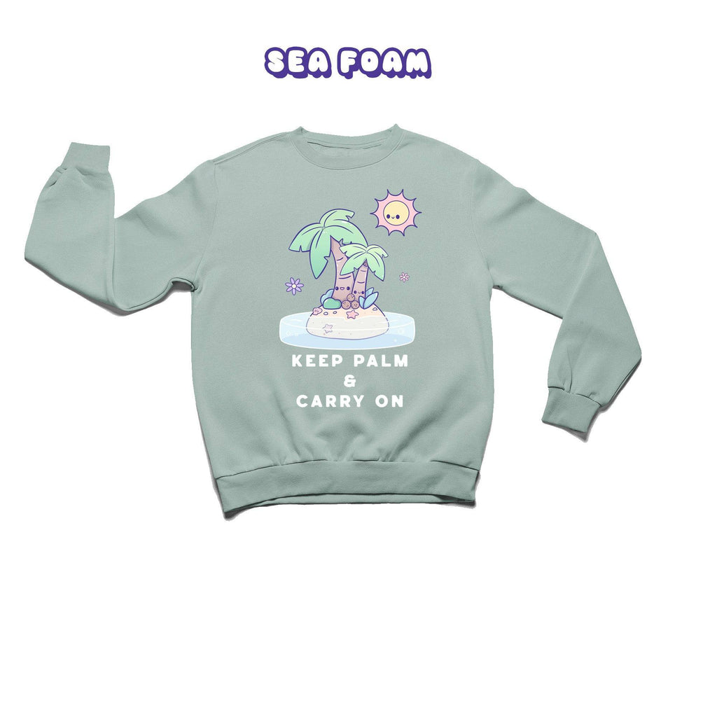 Palm Trees Crewneck Premium Sweater - Super Kawaii Labs