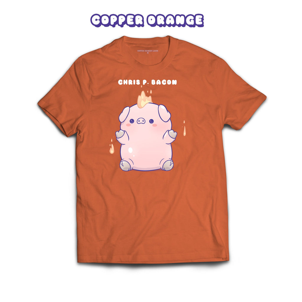 Pig T-shirt, Copper Orange 100% Ringspun Cotton T-shirt
