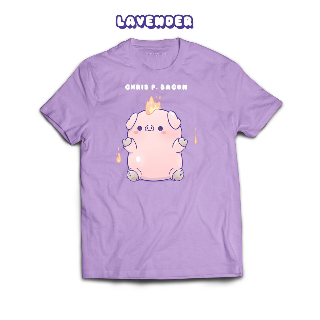 Pig T-shirt, Lavender 100% Ringspun Cotton T-shirt